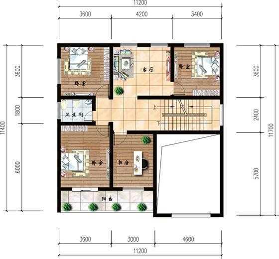 2款8臥室三層別墅設(shè)計圖，農(nóng)村人最愛，大氣亮眼不懼任何別墅對比