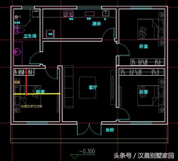 農(nóng)村12萬(wàn)一層自建房設(shè)計(jì)圖，12X9米配備進(jìn)深8米的院子，實(shí)在是妙不可言