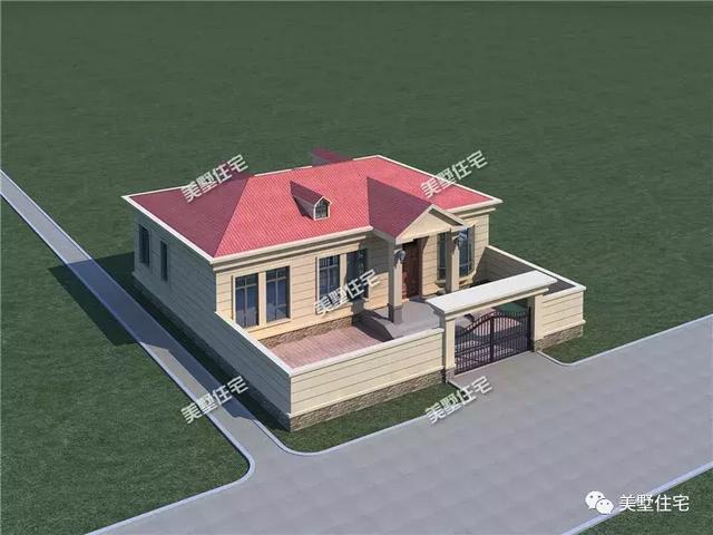 13X14米帶小院的農(nóng)村別墅設(shè)計圖，建這樣一所房子優(yōu)雅安靜的生活