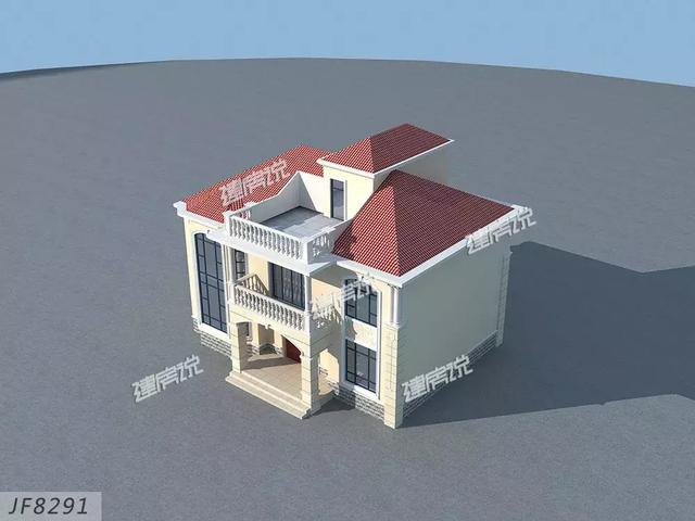 這款簡歐別墅設(shè)計圖不簡單，雙儲物室+雙客廳，簡約的線條，清新明快的顏色，怎么看都喜歡