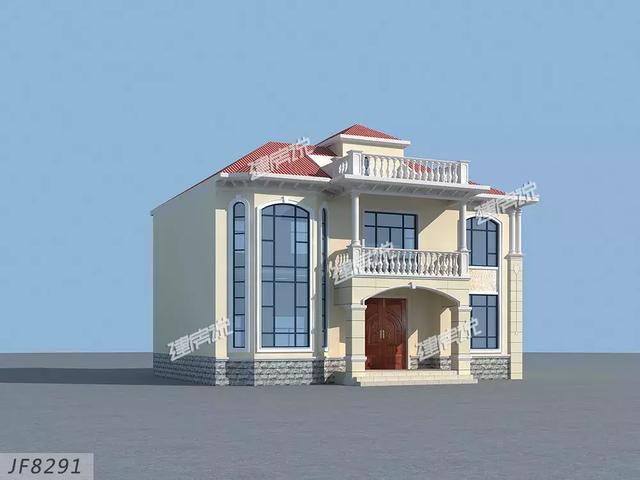 這款簡歐別墅設(shè)計圖不簡單，雙儲物室+雙客廳，簡約的線條，清新明快的顏色，怎么看都喜歡