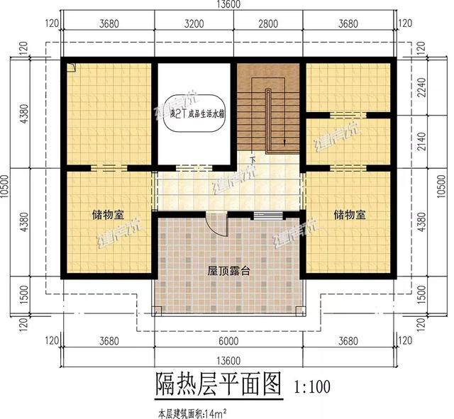 這款簡歐別墅設(shè)計圖不簡單，雙儲物室+雙客廳，簡約的線條，清新明快的顏色，怎么看都喜歡