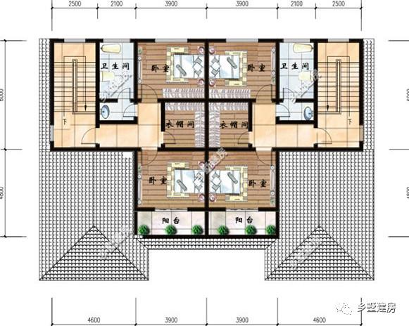 適合兩兄弟建的農(nóng)村雙拼自建房設(shè)計圖，外觀大氣，造價上也可以省一些費用