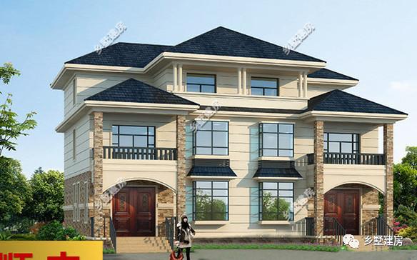 適合兩兄弟建的農(nóng)村雙拼自建房設(shè)計圖，外觀大氣，造價上也可以省一些費用