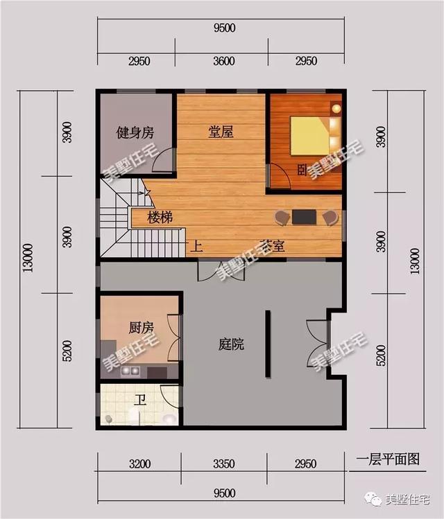 3款帶堂屋的新中式別墅設計圖戶型，適合農村生活的設計，實用性超強