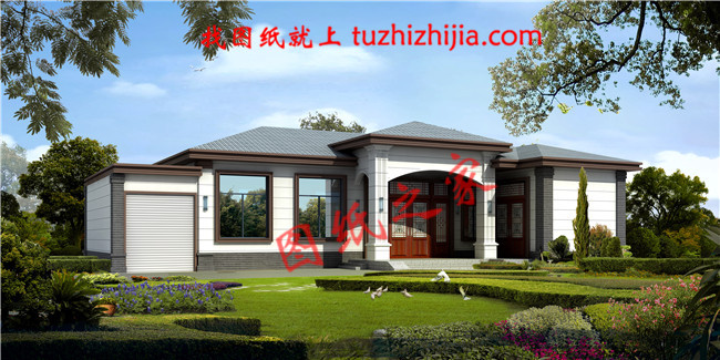 一層平房設(shè)計(jì)圖及效果圖，一層自建房也能這樣洋氣