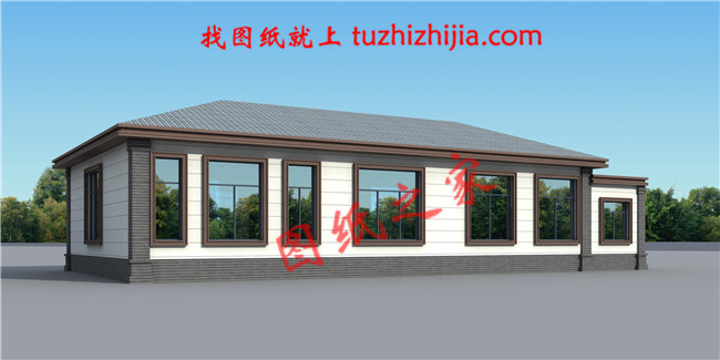 一層平房設(shè)計(jì)圖及效果圖，一層自建房也能這樣洋氣