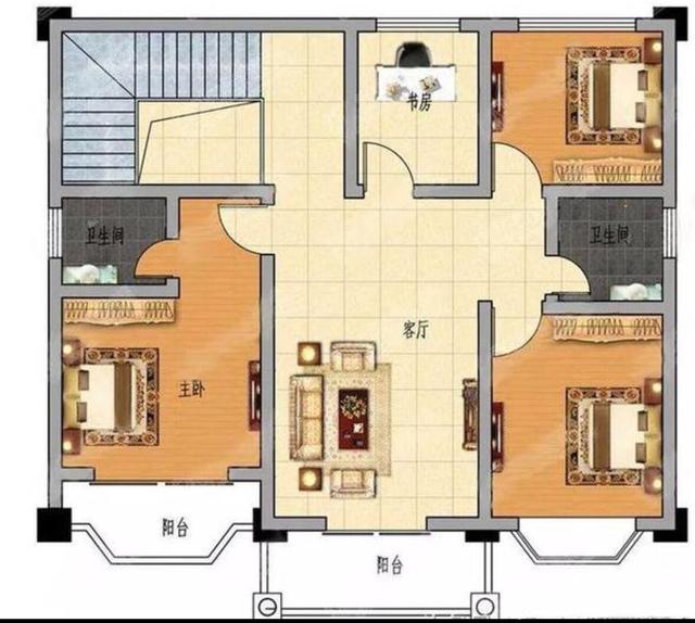 占地100平米的小戶(hù)型別墅設(shè)計(jì)圖，經(jīng)濟(jì)實(shí)用，少很多顧慮，適合農(nóng)村建