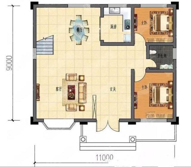 占地100平米的小戶(hù)型別墅設(shè)計(jì)圖，經(jīng)濟(jì)實(shí)用，少很多顧慮，適合農(nóng)村建