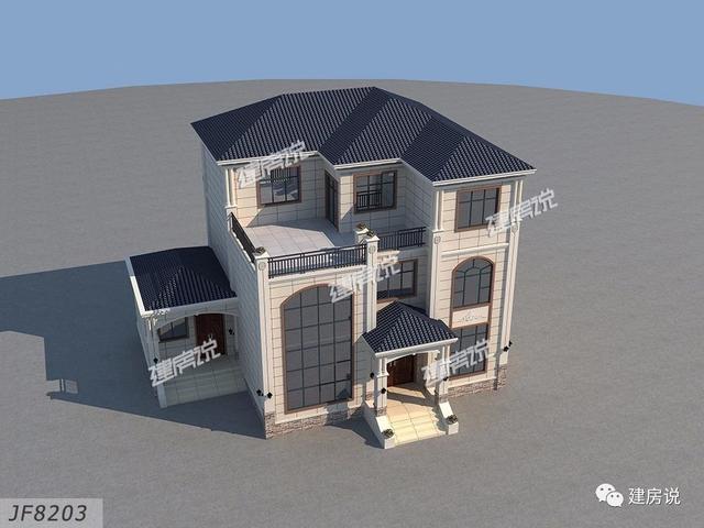 3棟農(nóng)村歐式別墅設計圖，造型精美、布局合理，絕對是農(nóng)村建房一個不可多得的好選擇