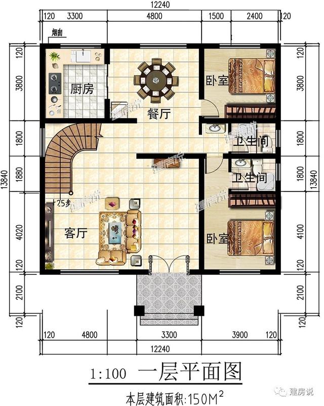 3棟農(nóng)村歐式別墅設計圖，造型精美、布局合理，絕對是農(nóng)村建房一個不可多得的好選擇