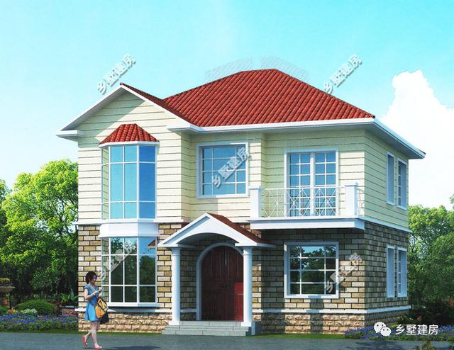 11*10米新農(nóng)村2層自建小別墅設(shè)計(jì)圖，戶型經(jīng)典