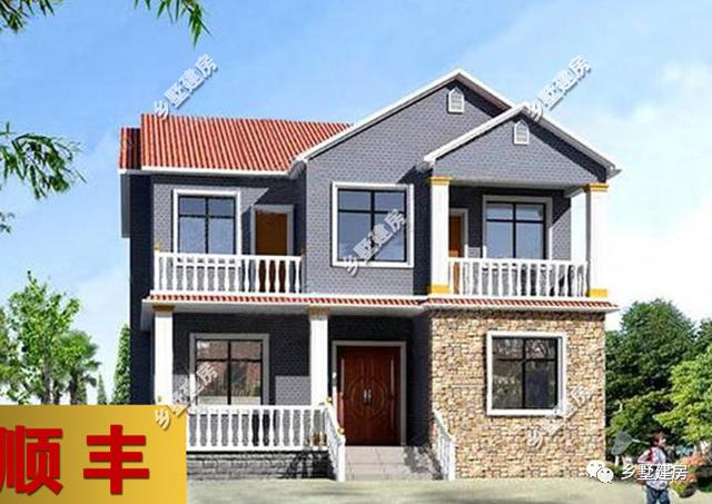 11*10米新農(nóng)村2層自建小別墅設(shè)計(jì)圖，戶型經(jīng)典