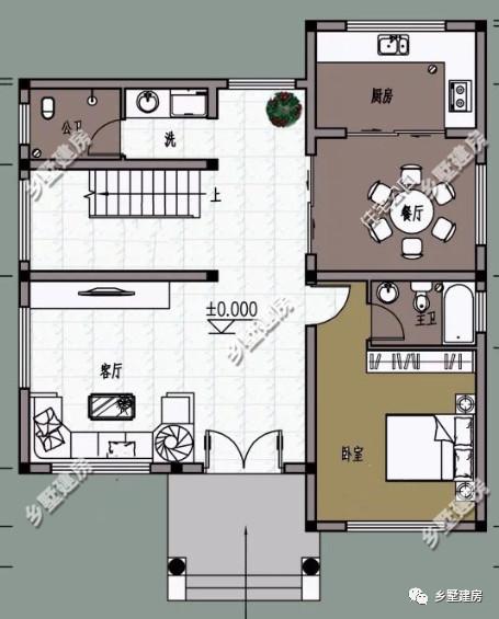 兩層歐式羅馬柱自建別墅設(shè)計圖，外觀大氣，建成絕對讓你有面子