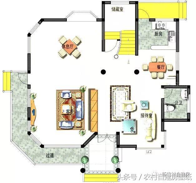 三款帶走廊和側(cè)門的歐式建筑別墅設(shè)計(jì)圖，不僅高端風(fēng)景也是極好