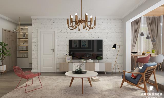 156m2北歐宜家裝修案例，整個空間溫馨，充滿甜蜜感