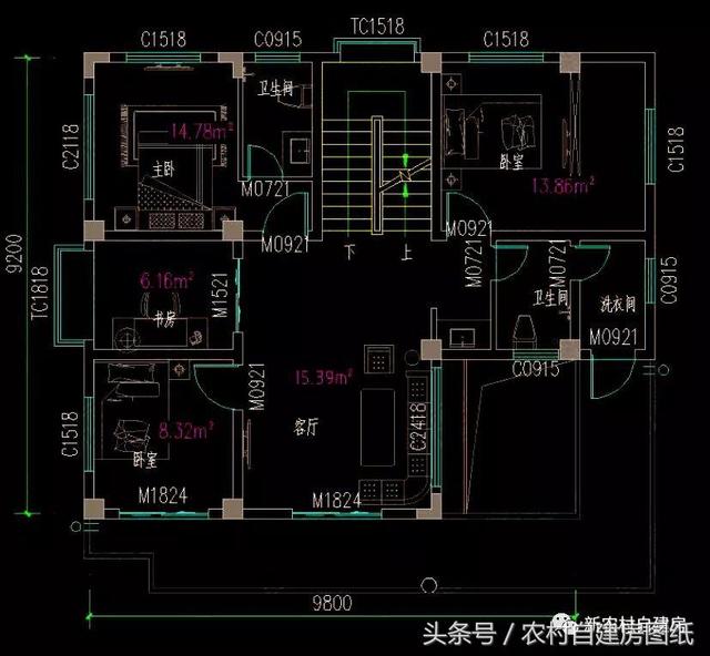 五款現(xiàn)代風(fēng)農(nóng)村別墅設(shè)計圖，極簡主義，90后的最愛