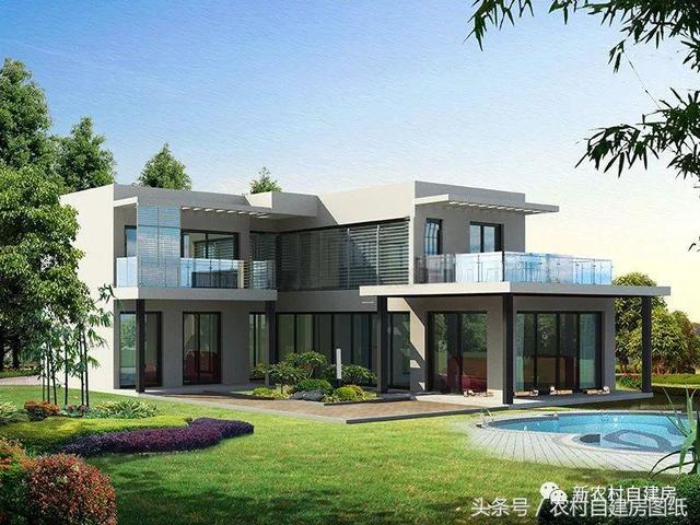 五款現(xiàn)代風(fēng)農(nóng)村別墅設(shè)計圖，極簡主義，90后的最愛