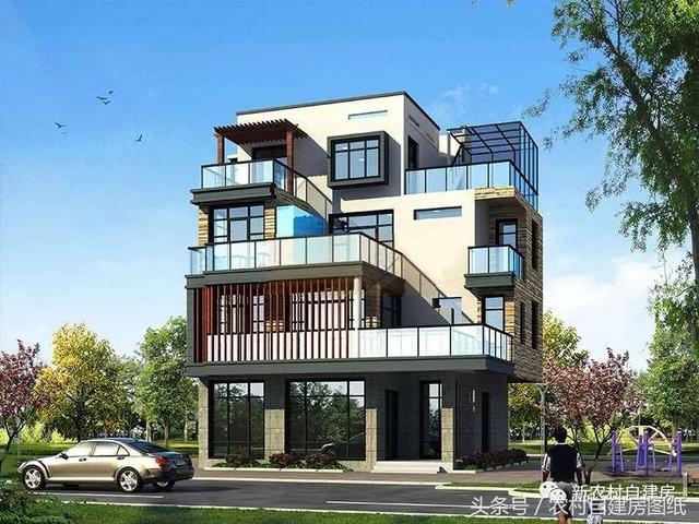 五款現(xiàn)代風(fēng)農(nóng)村別墅設(shè)計圖，極簡主義，90后的最愛