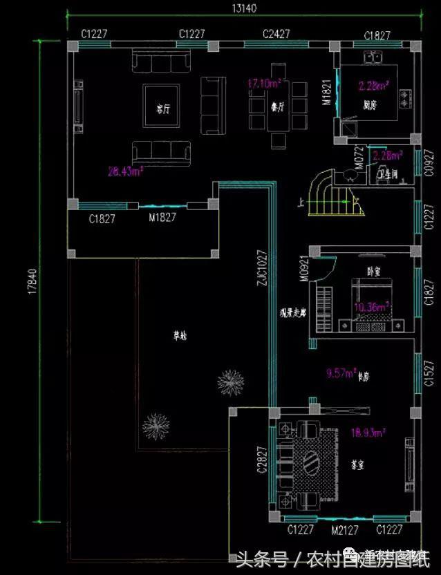 五款現(xiàn)代風(fēng)農(nóng)村別墅設(shè)計圖，極簡主義，90后的最愛