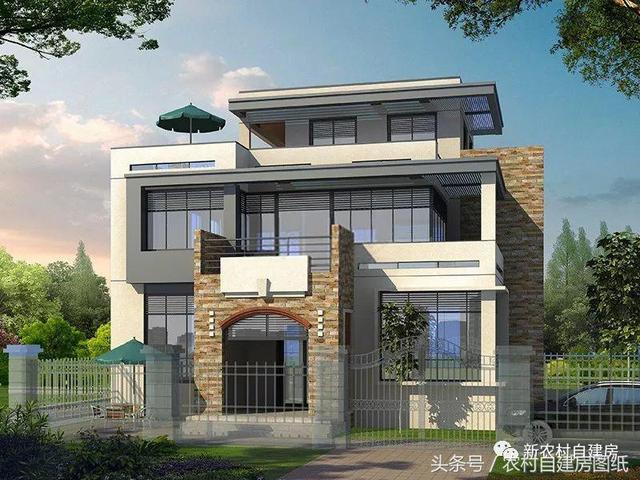 五款現(xiàn)代風(fēng)農(nóng)村別墅設(shè)計圖，極簡主義，90后的最愛