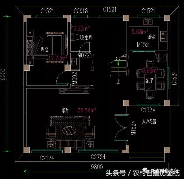 五款現(xiàn)代風(fēng)農(nóng)村別墅設(shè)計圖，極簡主義，90后的最愛