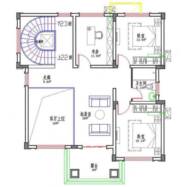 三層自建別墅設(shè)計(jì)圖，結(jié)構(gòu)非常簡(jiǎn)單，稍有經(jīng)驗(yàn)的工程隊(duì)，拿圖就可以建房了