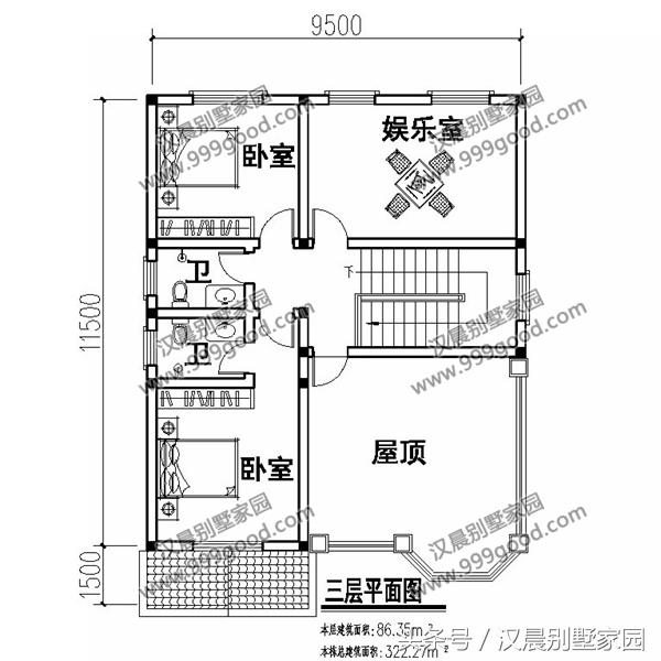 2棟騎樓式簡歐別墅設(shè)計圖，美觀又實用，第2款開間7.3米