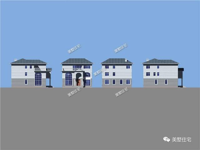 12X16米三層別墅設(shè)計(jì)圖，6室2廳，有院子才叫真氣派