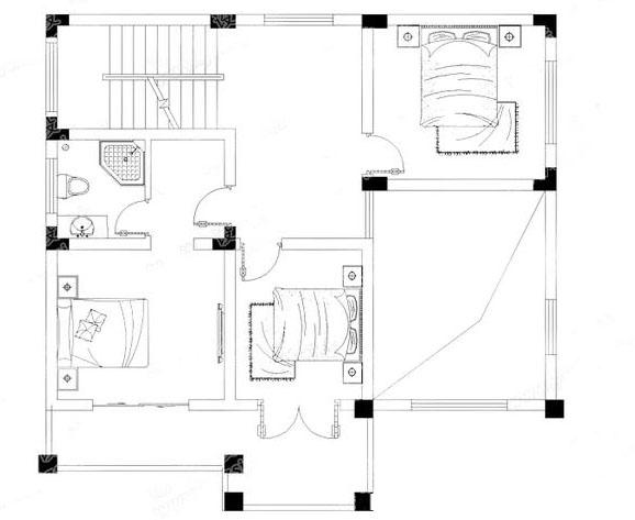 2款30萬(wàn)三層農(nóng)村自建房，帶挑空客廳