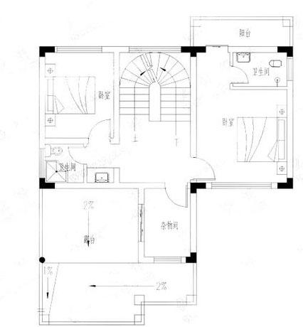 2款30萬(wàn)三層農(nóng)村自建房，帶挑空客廳