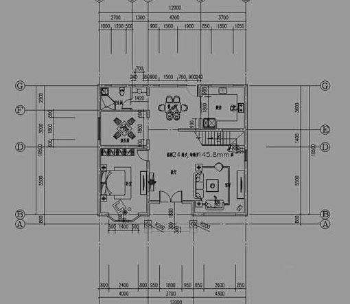 12×11米二層農(nóng)村小別墅設(shè)計(jì)圖，3廳4臥，帶娛樂間+衣帽間