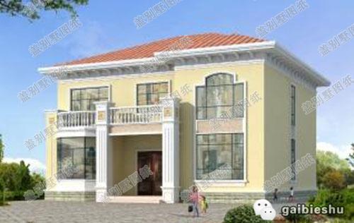 12×11米二層農(nóng)村小別墅設(shè)計(jì)圖，3廳4臥，帶娛樂間+衣帽間