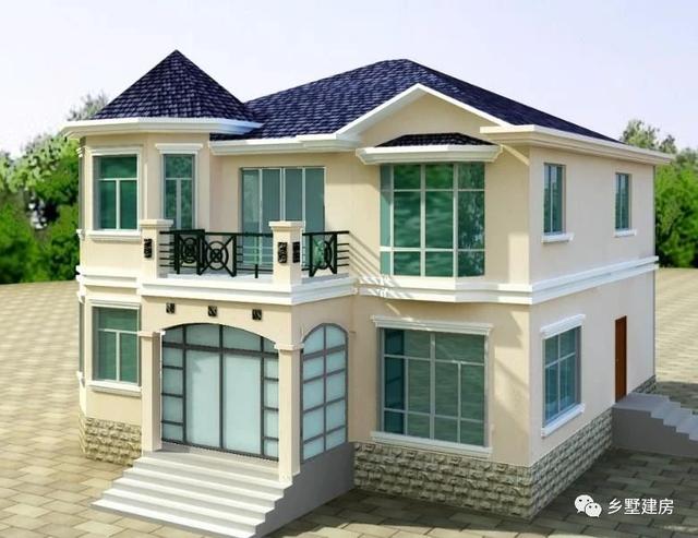 11X10米三層農(nóng)村小別墅，旋轉(zhuǎn)樓梯+雙露臺，布局滿分不怕驕傲！