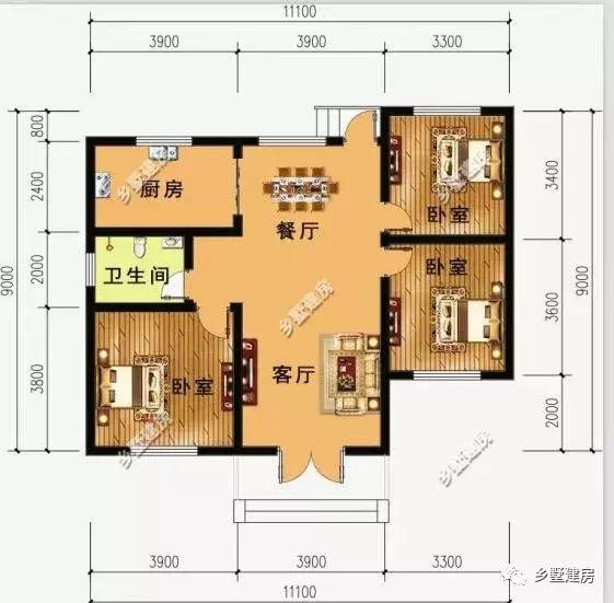 12x9的別墅設(shè)計(jì)圖，帶有車庫(kù)和露臺(tái)，造價(jià)多少？附帶圖紙！