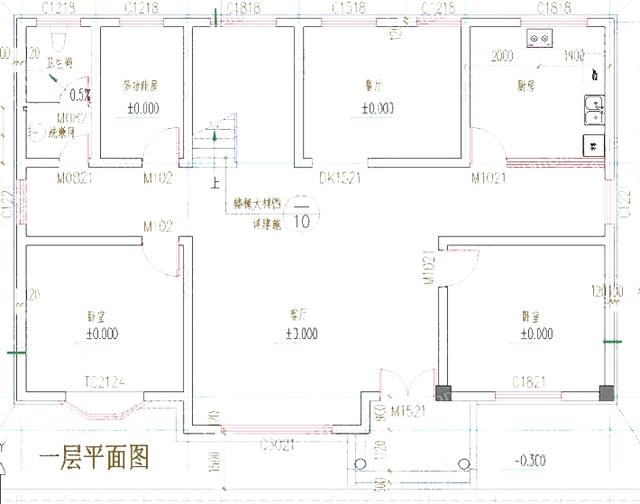二層平屋頂3廳6臥農(nóng)村自建房，造價20萬，簡單實用