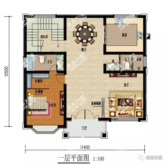 三棟面寬11-12米三層農(nóng)村別墅圖，建棟好房子今年過個豐收年