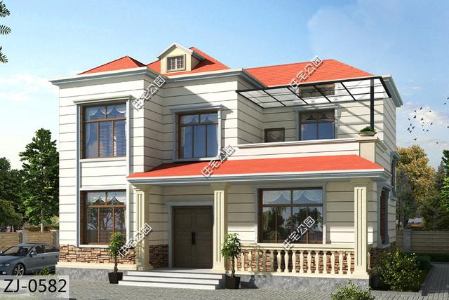 二層農(nóng)村自建房，占地100平米才3個(gè)臥室，但人人看了都很喜歡！