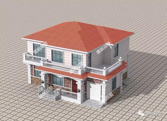 14.9×13.7二層農(nóng)村自建房，配車庫有豪華主臥，太想建一棟