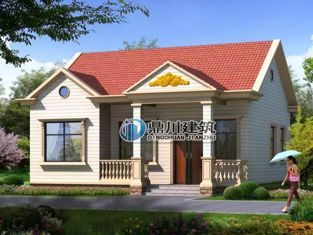 10.5×9.6米一層農(nóng)村自建房，14萬(wàn)建毛坯，經(jīng)濟(jì)實(shí)用還洋氣！