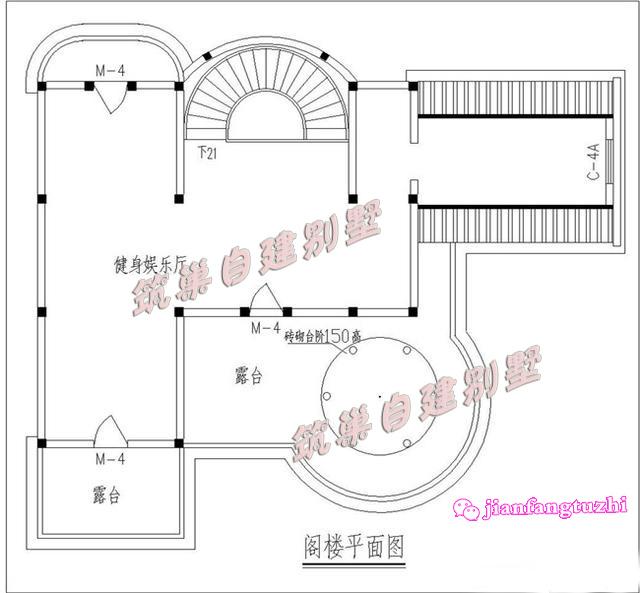 16x14米三層半歐式別墅樓中樓農(nóng)村自建房，造價55萬，高端豪華大氣