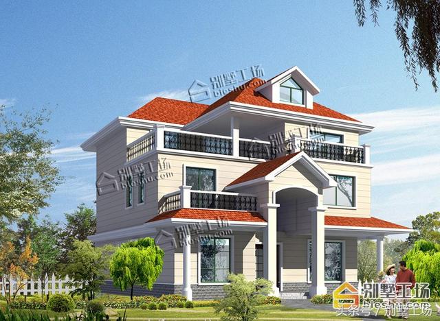11.6X13m三層農(nóng)村別墅設(shè)計(jì)圖，造價(jià)25萬，真正適合農(nóng)村人的自建房