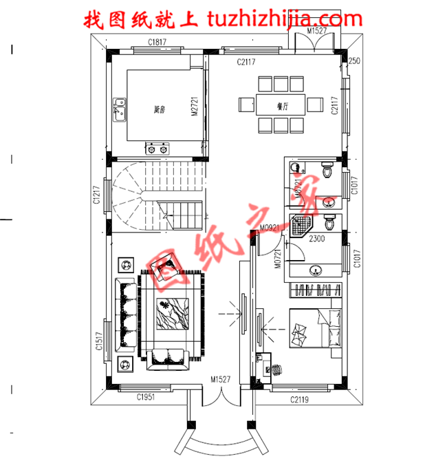 120平米農(nóng)村三層房屋設(shè)計(jì)圖，客廳中空，戶型合理