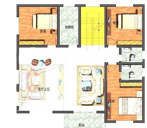 13×12米復(fù)式三層新農(nóng)村自建房，造價(jià)40萬