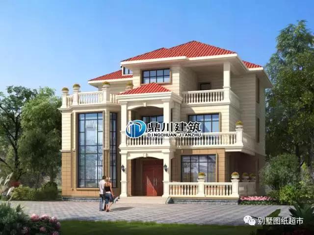 4套帶旋轉(zhuǎn)樓梯三層農(nóng)村別墅設(shè)計(jì)圖，復(fù)式設(shè)計(jì)很大氣，旋轉(zhuǎn)樓梯最驚艷！