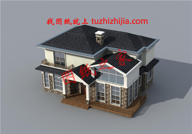 150平米田園風(fēng)格二層別墅設(shè)計(jì)圖紙，沉穩(wěn)大氣有內(nèi)涵