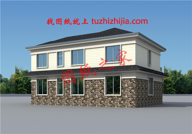 150平米田園風(fēng)格二層別墅設(shè)計(jì)圖紙，沉穩(wěn)大氣有內(nèi)涵