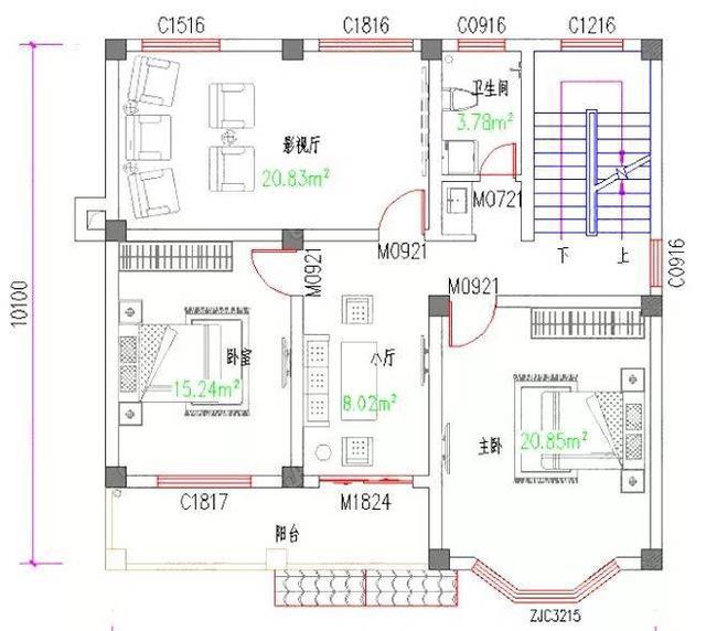 兩款開間約11米二層農(nóng)村自建房，簡單實(shí)用，造價(jià)25萬，農(nóng)村建房必選