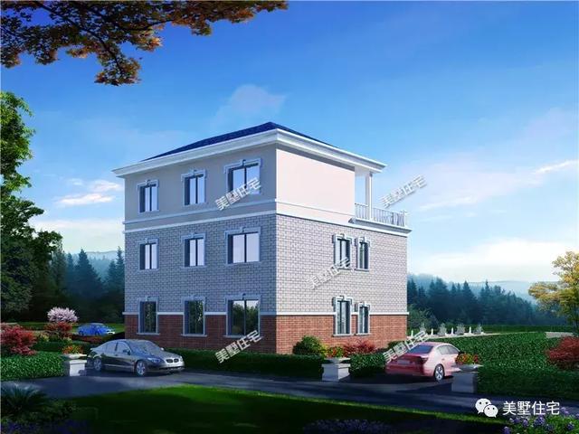 三層歐式農(nóng)村別墅設(shè)計(jì)圖，11米X12米，既尊重傳統(tǒng)又能享受時(shí)尚，讓你想拒絕都難。