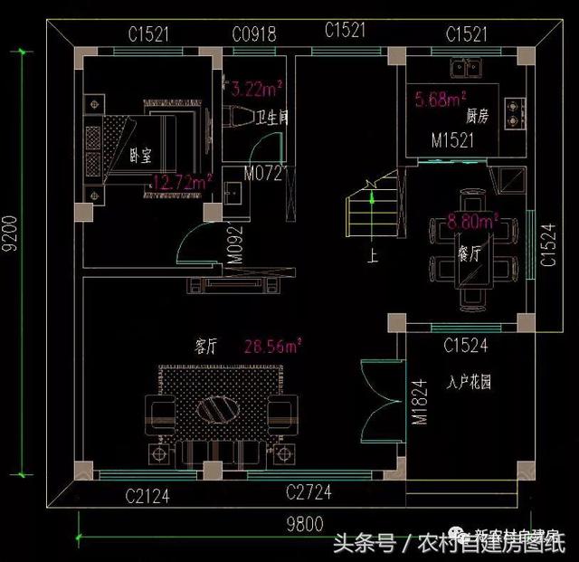 四棟85平米的現(xiàn)代風格小別墅，小戶型也能建成大別墅，不信你來看一看？